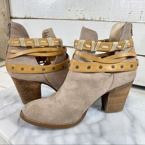 Altar’d State Strappy Fashion Heeled Boots